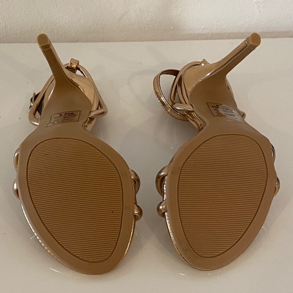 Rose Gold Sandal Heels - Picture 3 of 4